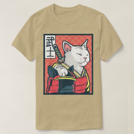 Catzilla - Oude Japanse kattenkunst - Ninj T-shirt (Design voorkant)