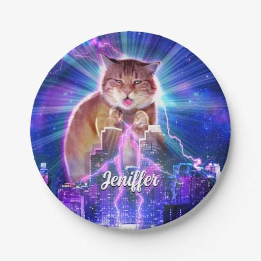 Catzilla Papieren Bordje (Voorkant)