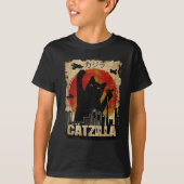  Catzilla T-shirt - Grappige kitten en kat (Voorkant)