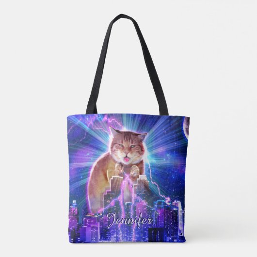 Catzilla Tote Bag (Achterkant)