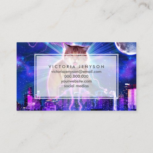 Catzilla Visitekaartje (Achterkant)