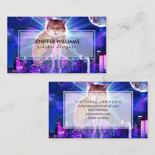 Catzilla Visitekaartje (Voorkant / Achterkant)