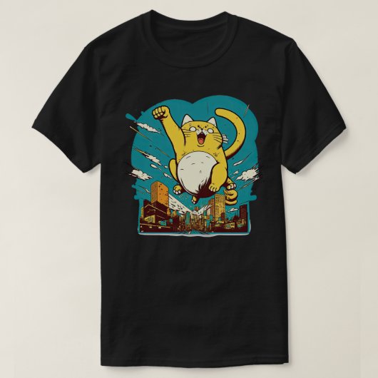Catzilla vliegen t-shirt (Design voorkant)
