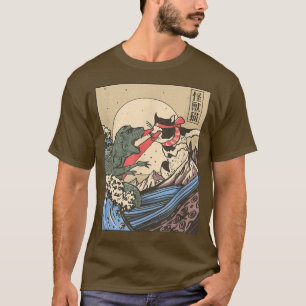 Catzilla vs. Kaiju  Funny Cute Cat Art Japan T-shirt