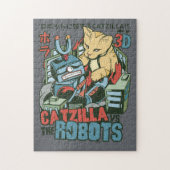 Catzilla Vs Robots Legpuzzel (Verticaal)