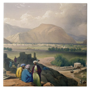 Caubul van een Burying Ground op de Bergbeklimmeri Tegeltje