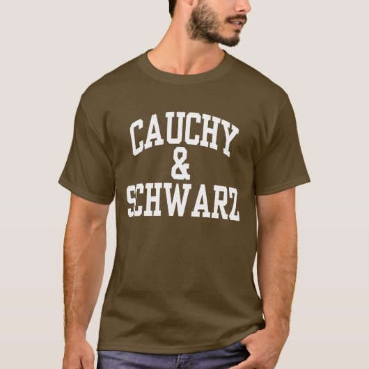 Cauchy-Schwarz wiskunde T-shirt (Voorkant)