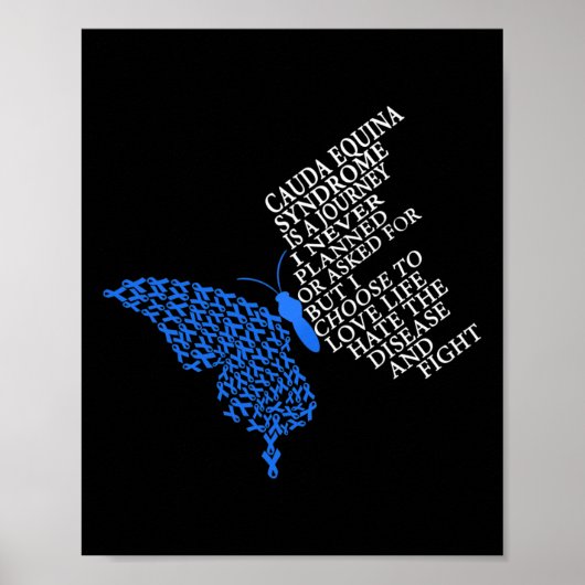 Cauda Equina Syndrome Warrior Poster (Voorkant)