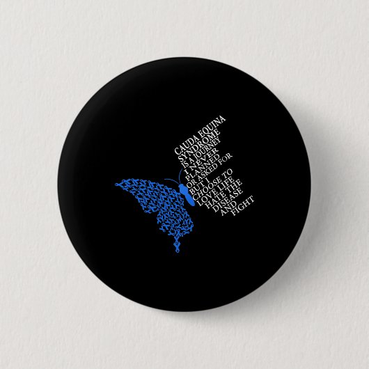 Cauda Equina Syndrome Warrior Ronde Button 5,7 Cm (Voorkant)