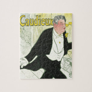 Caudieux door Toulouse Lautrec, Oude Art Nouveau Legpuzzel