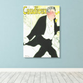 Caudieux van Toulouse Lautrec, Art Nouveau Canvas Afdruk (Insitu (Houten vloer))