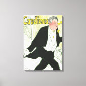 Caudieux van Toulouse Lautrec,  Art Nouveau Canvas Afdruk (Voorkant)