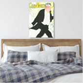 Caudieux van Toulouse Lautrec, Art Nouveau Canvas Afdruk (Insitu (Slaapkamer))