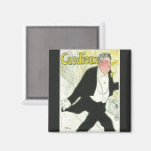 Caudieux van Toulouse Lautrec, Art Nouveau Magneet (Voorkant / Achterkant)