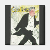 Caudieux van Toulouse Lautrec,  Art Nouveau Magneet (Voorkant)