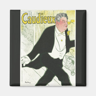 Caudieux van Toulouse Lautrec,  Art Nouveau Magneet