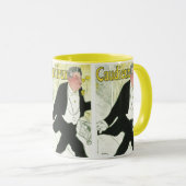 Caudieux van Toulouse Lautrec,  Art Nouveau Mok (Voorkant rechts)