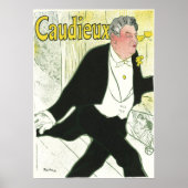 Caudieux van Toulouse Lautrec,  Art Nouveau Poster (Voorkant)