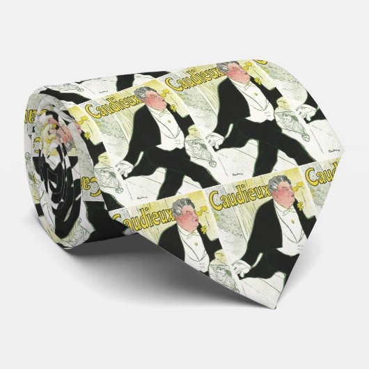 Caudieux van Toulouse Lautrec,  Art Nouveau Stropdas (Opgerold)