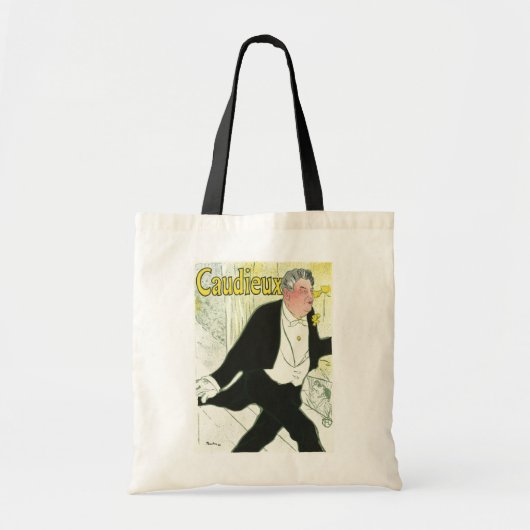 Caudieux van Toulouse Lautrec,  Art Nouveau Tote Bag (Voorkant)