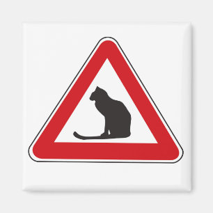 Caudron Cats, Traffic Sign, Italië Magneet