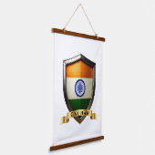 Cauhan India Heritage Schild Hangend Wandkleed (Gebogen)
