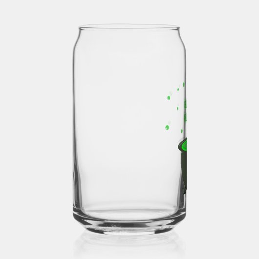 Cauldron and Bubbling Green Brew Halloween Blikvorm Glas (Rechts)