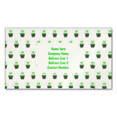 Cauldron and Bubbling Green Brew Halloween Custom Magnetisch Visitekaartje (Voorkant)
