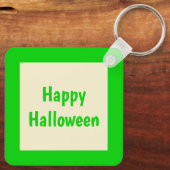 Cauldron and Bubbling Green Brew Halloween Custom Sleutelhanger (Achterkant)