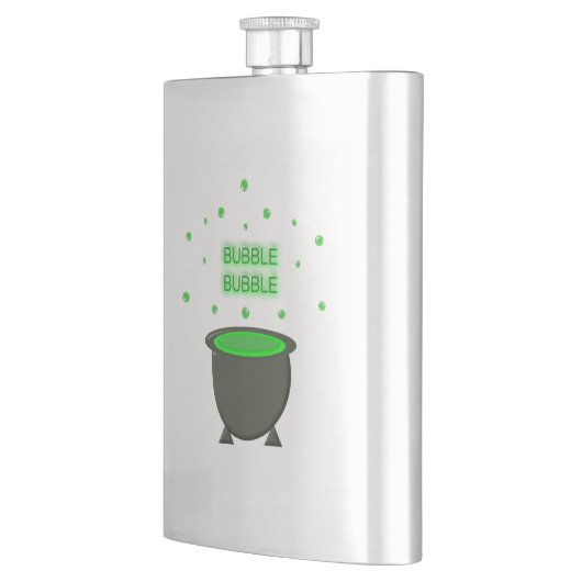 Cauldron and Bubbling Green Brew Halloween Flacon (Links)