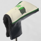 Cauldron and Bubbling Green Brew Halloween Golfheadcover (3/4 voorkant)