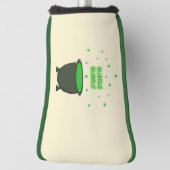 Cauldron and Bubbling Green Brew Halloween Golfheadcover (Draai 90)