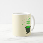 Cauldron and Bubbling Green Brew Halloween Koffiemok (Voorkant rechts)