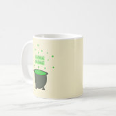 Cauldron and Bubbling Green Brew Halloween Koffiemok (Voorkant links)