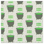 Cauldron and Bubbling Green Brew Halloween Stof (Swatch)