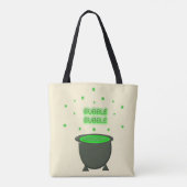 Cauldron and Bubbling Green Brew Halloween Tote Bag (Achterkant)