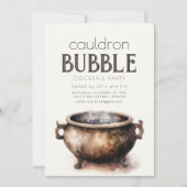 Cauldron Bubble Halloween Party Uitnodiging (Voorkant)