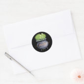 Cauldron Halloween Party behandelt Sticker (Envelop)