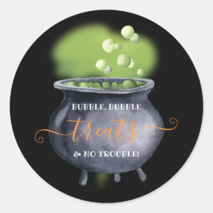 Cauldron Halloween Party behandelt Sticker