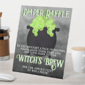 Cauldron Luier Raffle Reclamebord Met Voetstuk (Insitu)