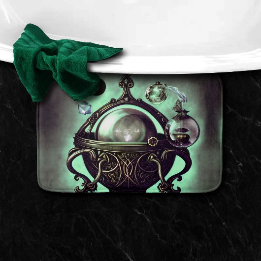 Cauldron met Green Crystal Ball en Orbs Badmat