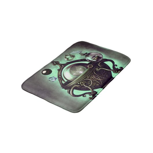 Cauldron met Green Crystal Ball en Orbs Badmat (Gekanteld)