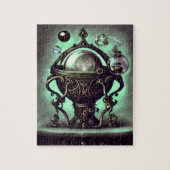 Cauldron met Green Crystal Ball en Orbs Legpuzzel (Verticaal)