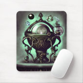  Cauldron met Green Crystal Ball en Orbs Muismat (Met muis)