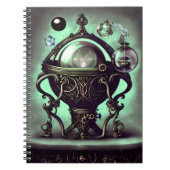  Cauldron met Green Crystal Ball en Orbs Notitieboek (Voorkant)