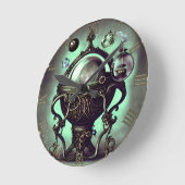 Cauldron met Green Crystal Ball en Orbs Ronde Klok (Hoek)