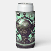Cauldron met Green Crystal Ball en Orbs Seltzer Blikjeskoeler (Seltzer Achterkant)