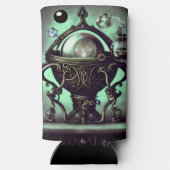 Cauldron met Green Crystal Ball en Orbs Seltzer Blikjeskoeler (Achterkant)