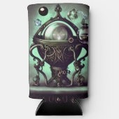Cauldron met Green Crystal Ball en Orbs Seltzer Blikjeskoeler (Voorkant)