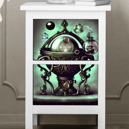  Cauldron met Green Crystal Ball en Orbs Tissuepapier